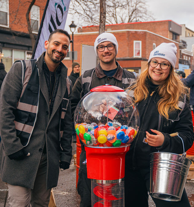 Dr. Bouganim and dental team at community festival event