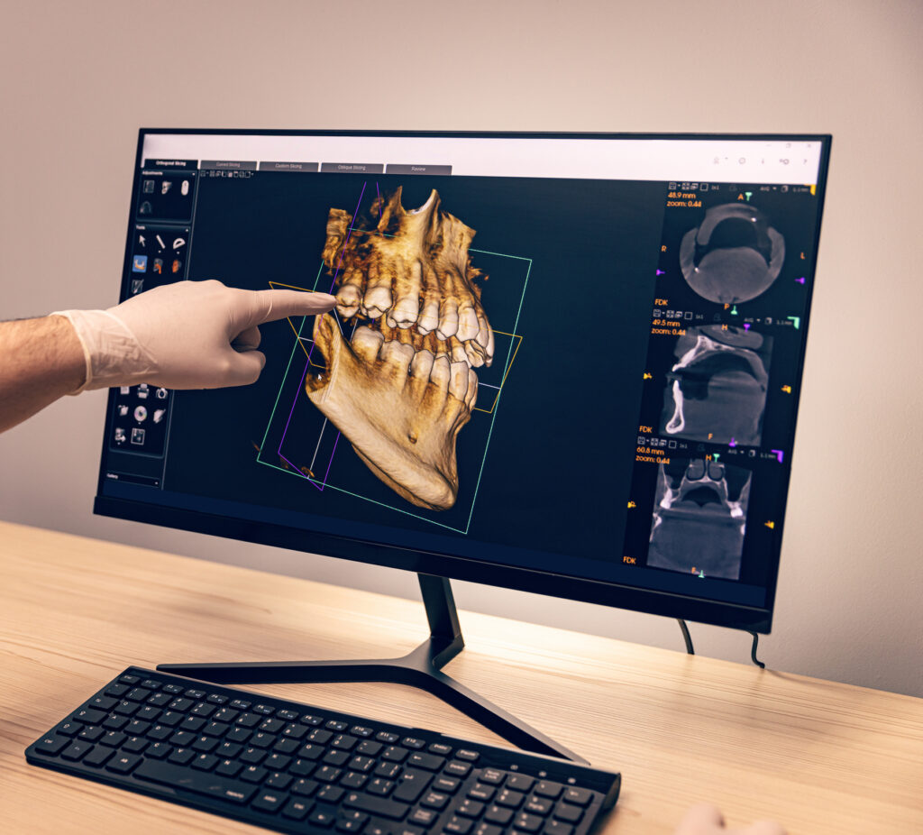 Oral Surgery with dental technology and imaging